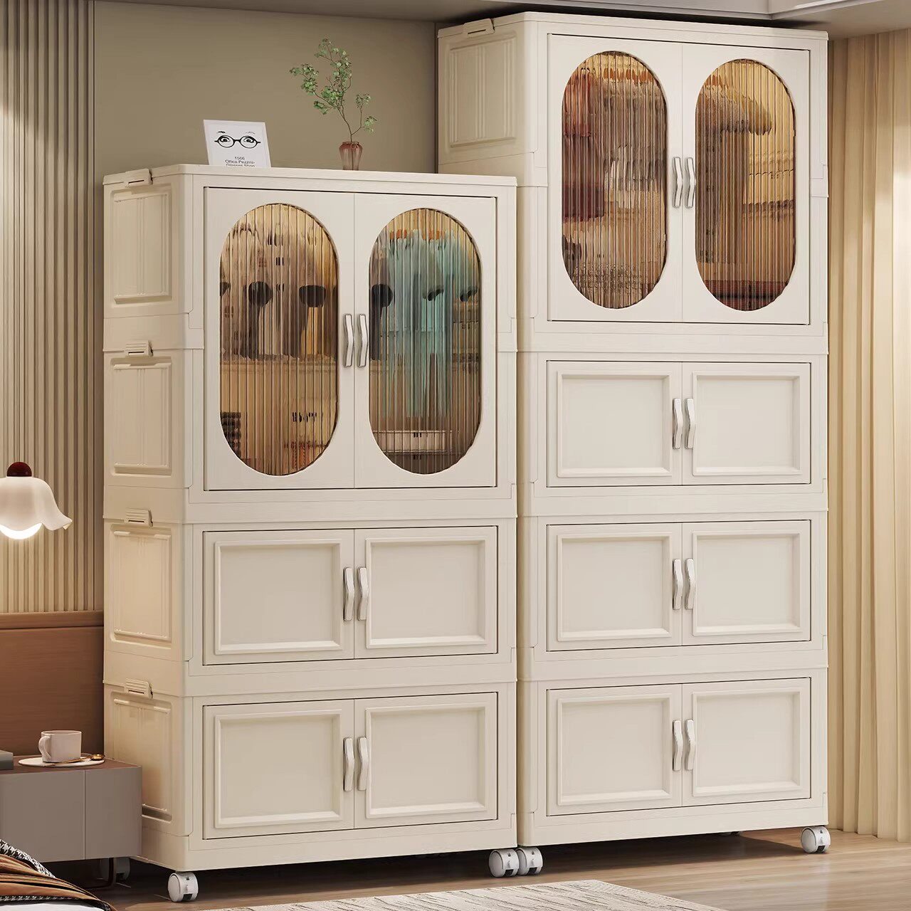 德国免安装儿童衣柜加厚宝宝柜家用零食整理箱衣服储物柜婴儿衣橱