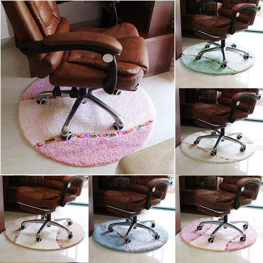田园圆形地毯电脑椅垫转椅垫卧室梳妆台凳子椅子地垫书房地板垫子