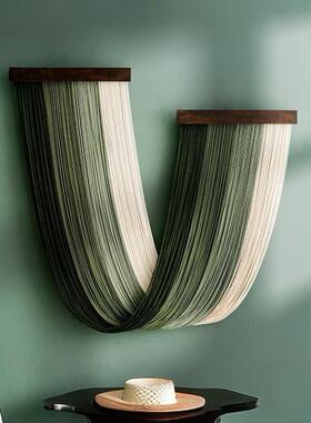 款北欧风家居房间装饰壁RFY108挂新棉绳手面编织挂毯民工宿酒店墙