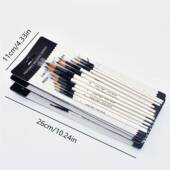 4油8支粉水画画笔尼龙水彩丙704烯笔画套装 美术绘画工具专用刷