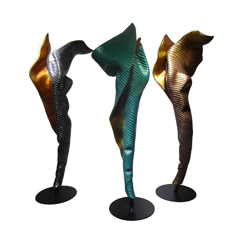 玻璃钢落塑酒店大堂商地萨克斯雕场美陈景景观装饰品售楼处民宿端