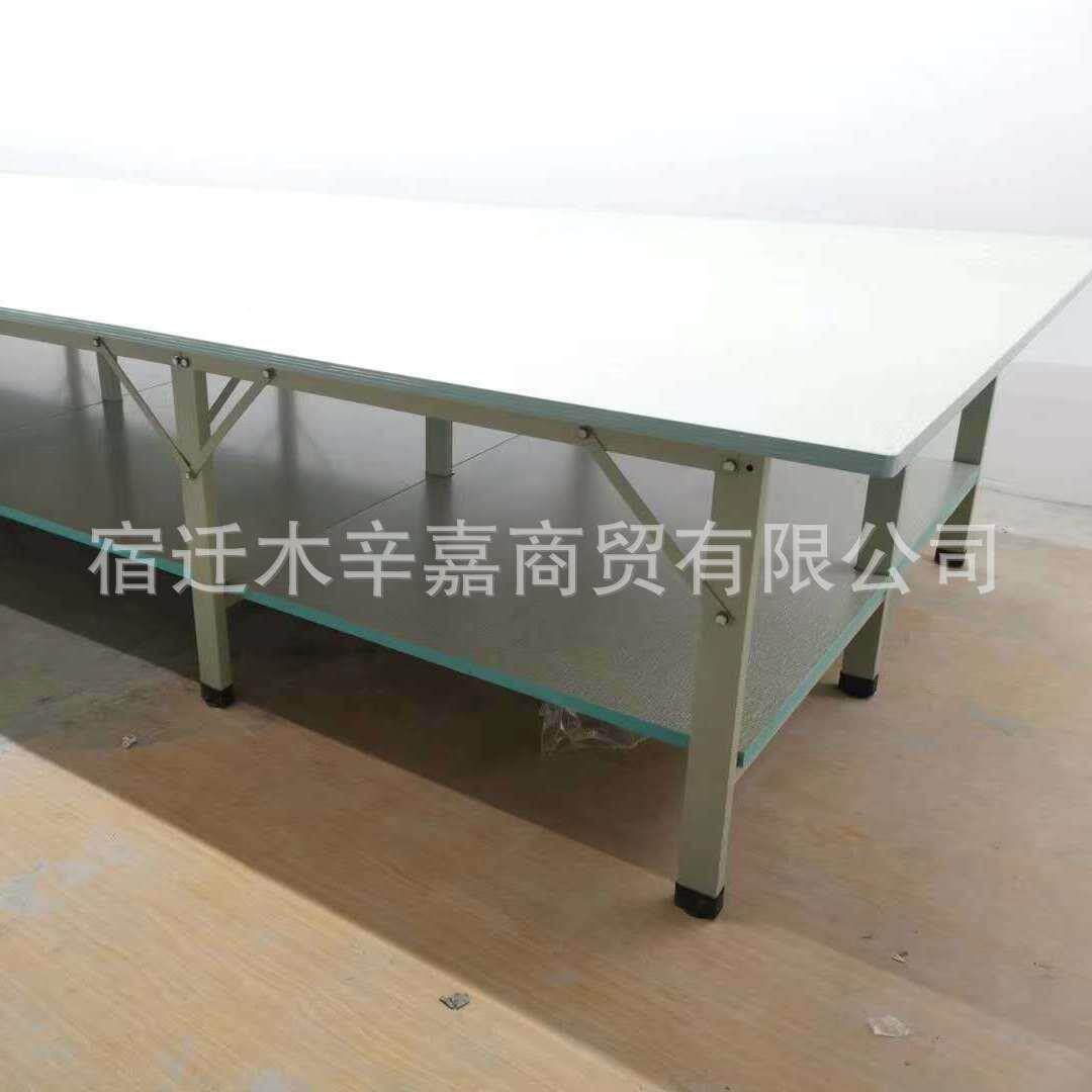 装厂双层桌子裁剪台服组剪合裁36084床案检板两层裁桌耐磨打包验