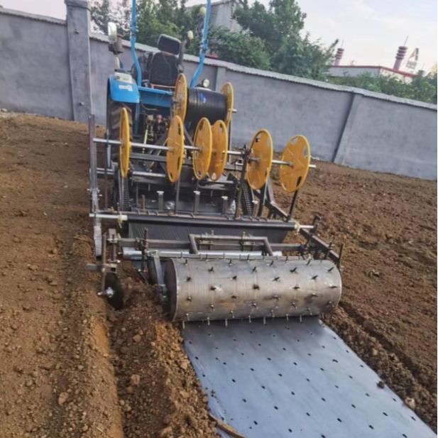 大蒜支垄铺膜打孔一体机起厂YRQ单家维护简持