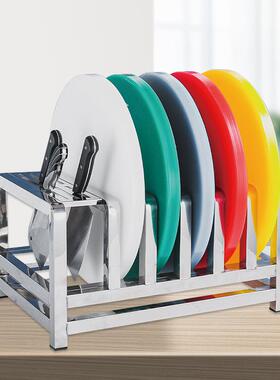 架30不锈4钢菜板架加厚菜刀商用砧板架食堂菜MOH墩用架幼儿园收纳