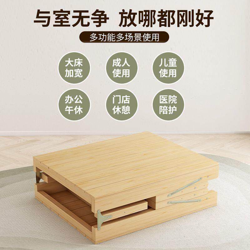实木宽儿童接床床可折叠护栏婴儿小加拼床大人加床无品牌/边大床