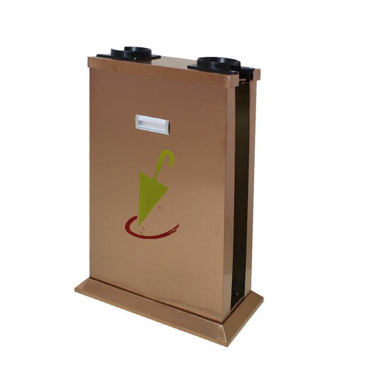 雨袋袋机免电自动不锈钢41391双头雨伞套豪华伞雨伞机带收纳桶子