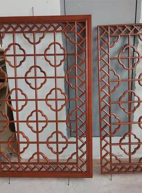 厂家新中式质日式屏玄风仿古客sppf1厅木花格关栅中式房间实木格