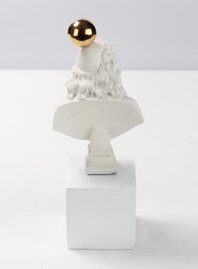 摆创意欧式ELV头雕塑像摆件莫里哀物雕像迷你桌面家居人艺术装饰