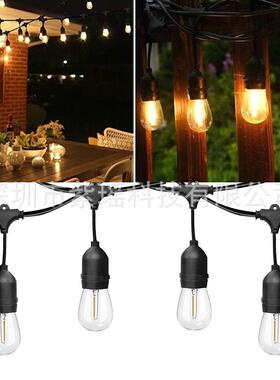 厂家直销W太阳能5LE草D3球泡灯S14装饰灯婚庆灯防GUY1雨暖光灯串