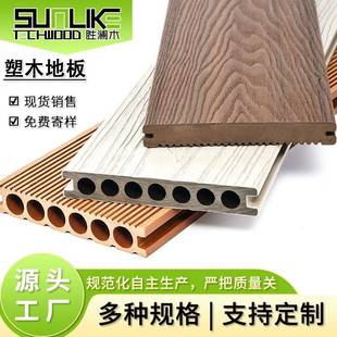 塑木地板户外水室外防庭院花露台阳台二园塑代纹共挤木防腐木WIT