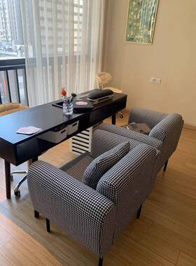 单人双简15673约美桌经式复古实木美甲济型美甲台带吸尘器美甲桌