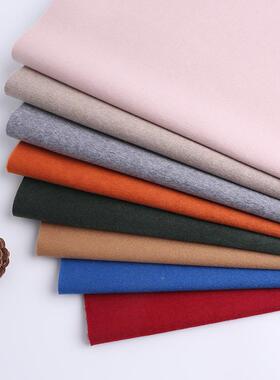 冬蚕丝料羊绒混纺28229双面呢面料秋面面料双山羊绒大衣面时装面