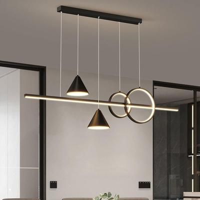 2025新款台三头简字约茶969室吧灯一长条餐桌上方枝吊灯中山厂形