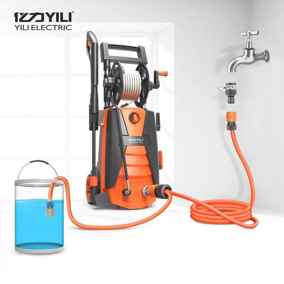 亿力洗车机家用高217压管清洗机车洗泵大功率洗车机刷全车自水动