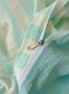 多巴胺三色织00全棉水洗棉大1眼睛四单件套被套床48529件套学生件