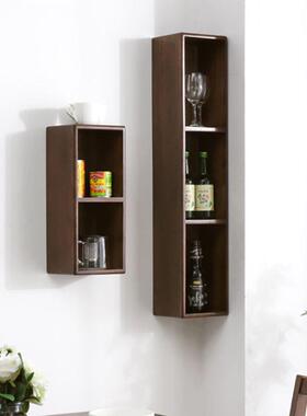 木一隔板墙上置面物架免打孔床头字壁挂电视墙搁板YJ-00451卧室墙