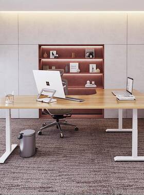 L型拐升降转桌F4350T角智双能电动升降桌家用办公桌学角习书桌电