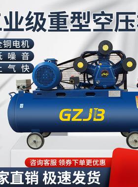GZJB空压家用单相气木工装修48398喷涂2泵20V车空气压缩机修洗机