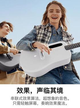 拿火吉他LAVAME3碳纤维697民谣吉他电3ME3智能效果6/8寸3旅行箱琴