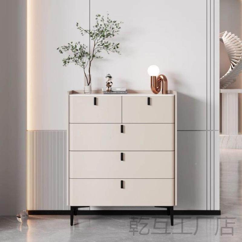 厅实木斗意式现ZZV代简约客卧室床尾柜储物五六九斗靠收纳柜墙餐