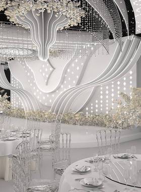 欧婚式婚宴厅水晶吊灯酒店庆展厅客灯别墅餐厅奢厅大型水晶10轻灯