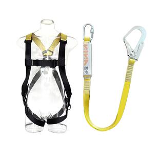 台宇基卡KF1KIA款全-身DDI式安全带.81m单钩织带安全绳套装背