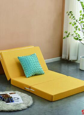 日式四折叠海铺绵折叠床垫榻ESZ64521打地午睡办公室单人午休息垫