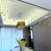 水晶珠帘客厅关款 隔帘F96JM95J餐厅卧室门帘卫断生间装 饰挂玄帘子