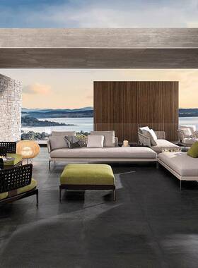 户外沙发庭OYV露台阳台三人休客厅闲组合藤椅艺院室外藤藤编沙发