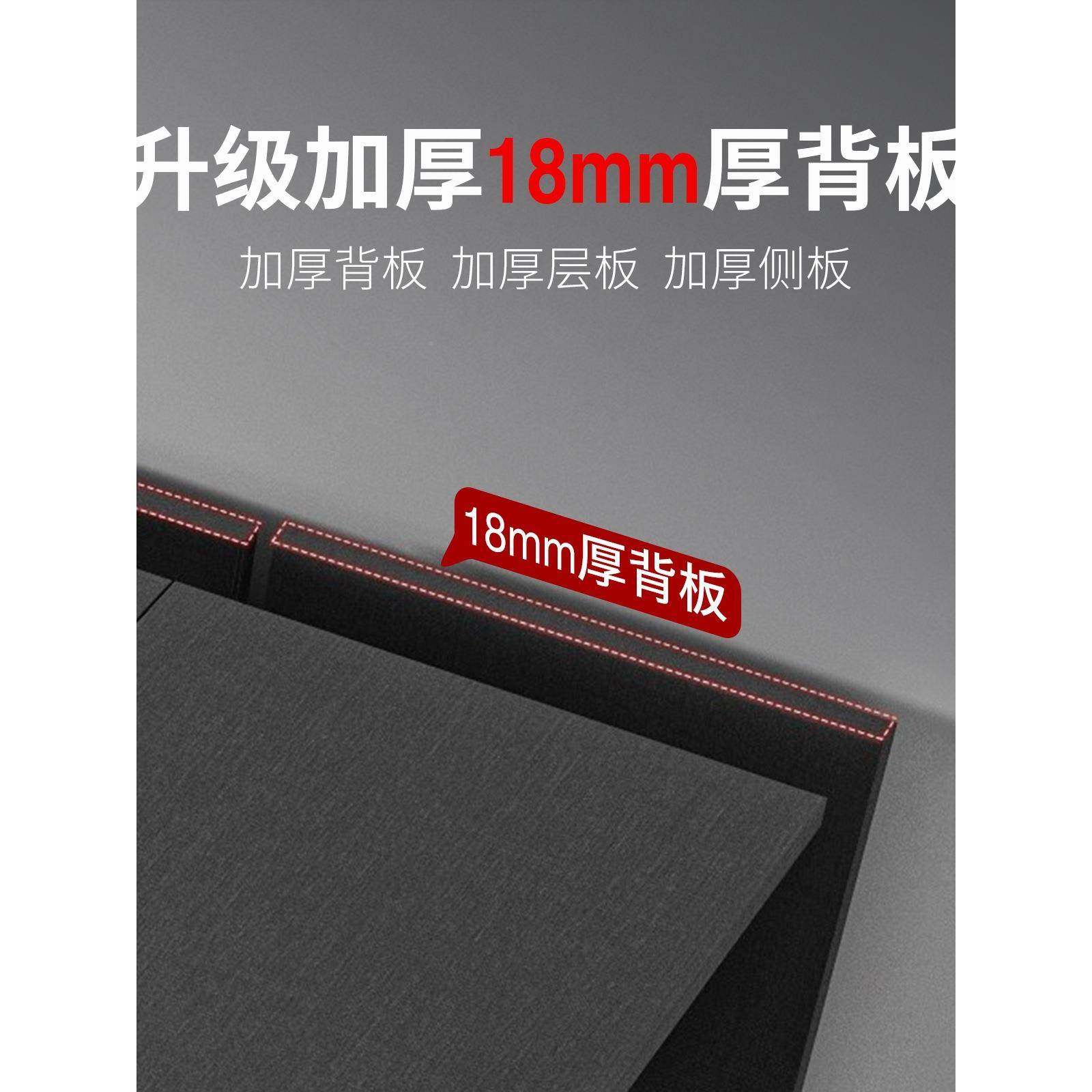 现代实木推拉门衣IWZ衣柜用卧室简包安装极免漆板材家大储物橱移