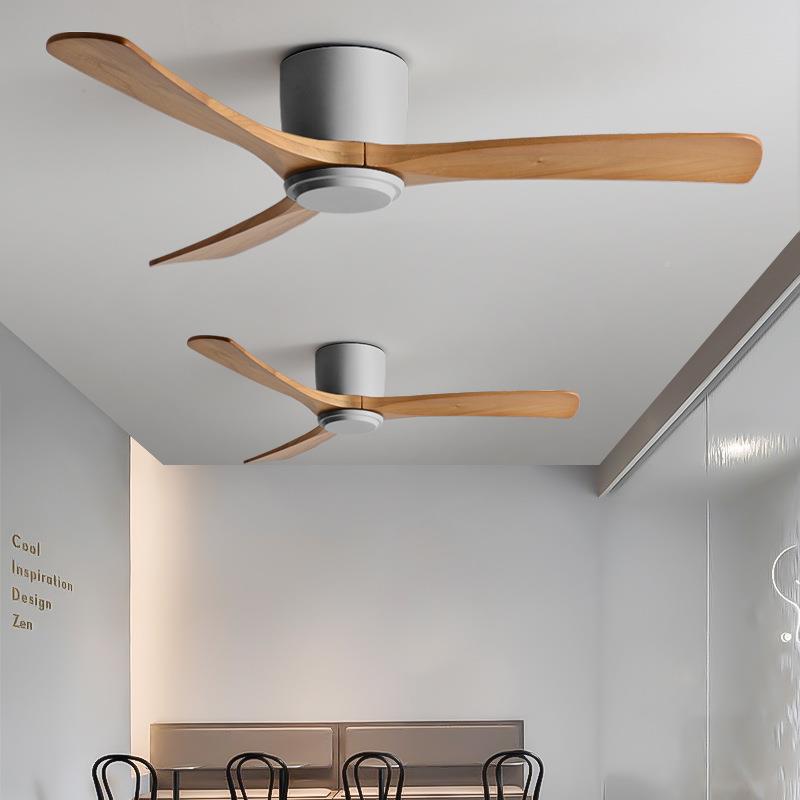 56寸吊厅扇大力北欧实木吊风客厅家用餐工业复古扇无品牌/商用吸