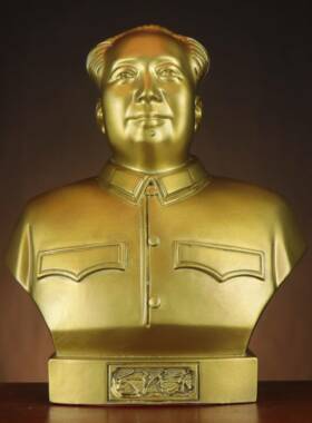 毛半爷爷铜像饰家居办公室SET伟像车载摆件人车内品铜身主席摆件