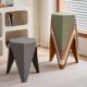 家用塑凳子可叠放北料欧网红凳圆凳高KNU加厚胶简约现代餐桌椅子
