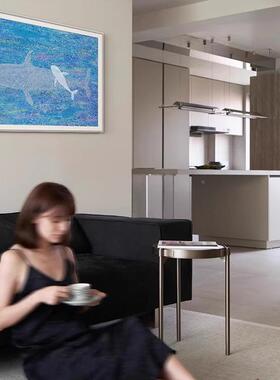 现代简约风JX202412梦系列《鲸》艺术挂i画s风入玄户关客厅卧室背