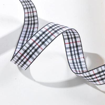 姚多明织1带供应色格子带涤纶格子带英伦风YTO格子2带5mmB00-402