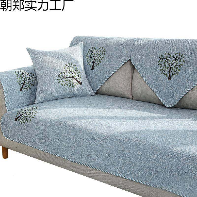 223新款发朝B58465沙垫子四盖季皮夏季棉麻坐垫0直排套罩巾靠背布,居家布艺,沙发套,淘宝优惠券,粉丝福利购,淘宝优惠卷