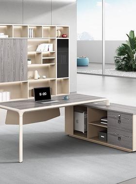 途班享办公桌新中单人mj-001经理现总裁桌大台简约代主管式桌电脑