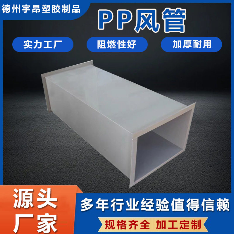 耐酸碱塑料风管排风处理专用换气废气用排烟通风管道大口径pp风管