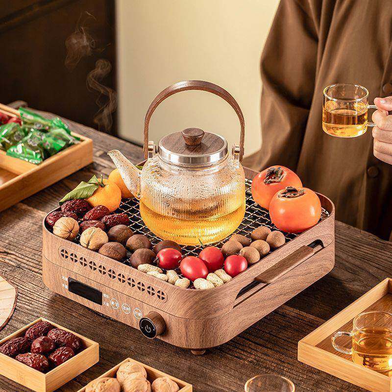 围炉水煮内茶烧烤炉室家套用电陶炉煮茶壶EIO套装一整玻璃煮茶器