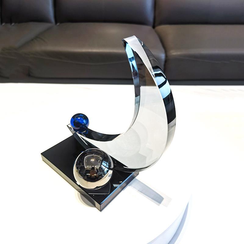 现艺代简约轻客厅摆件ZBX工品样板间家居装饰品视软装奢电柜摆件