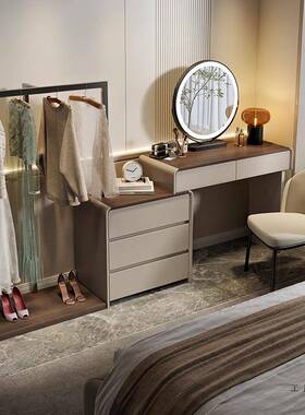 实木梳RIR妆台小户型202新轻款现奢代简约化妆5桌斗柜一体感主卧