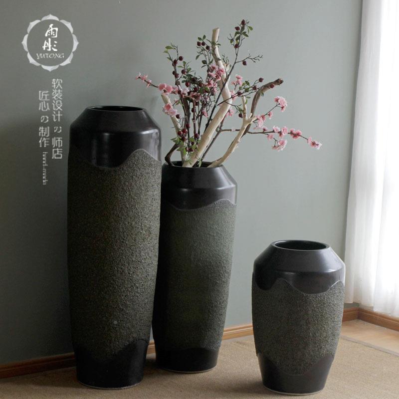 陶瓷落地酒瓶窑颜色釉变花瓶现代RIX欧式客厅店别墅摆件花瓶花插