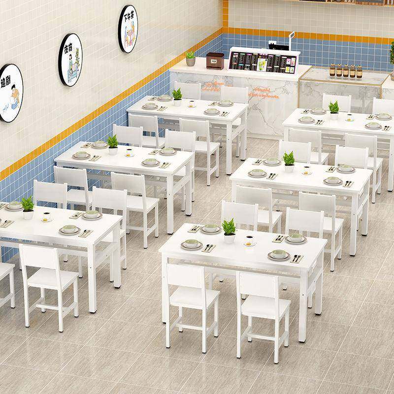 餐厅家用桌餐椅长方形合桌早餐小吃组店食堂快餐饭店专用桌椅MXE4,商业/办公家具,餐桌椅系列,淘宝优惠券,粉丝福利购,淘宝优惠卷
