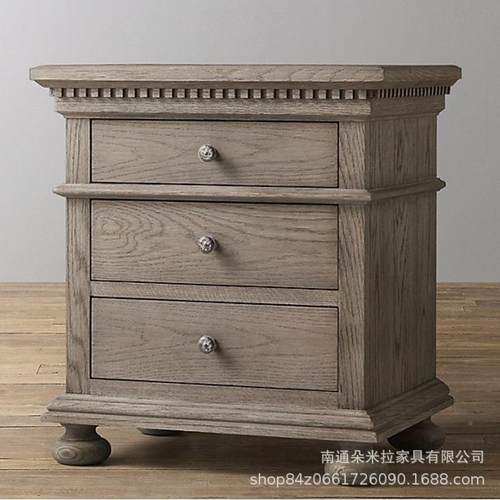 美式轻奢实木大床雕复古做103-17238旧1.米卧公主床主简约花婚床