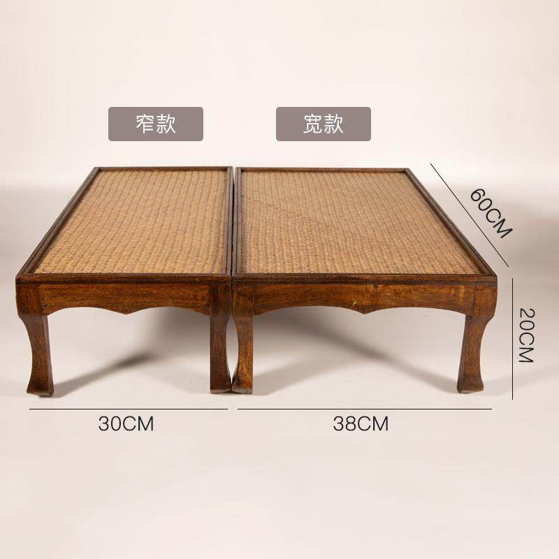 W小6罗日桌式简约榻榻米子SOU实木飘窗茶台炕桌矮桌地桌复古汉床
