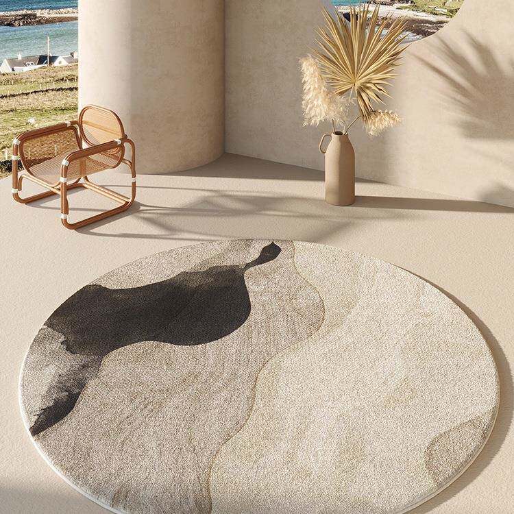 圆形地垫毯感轻奢风OGM0309卧客厅沙发茶几椅子室书房电脑转椅地