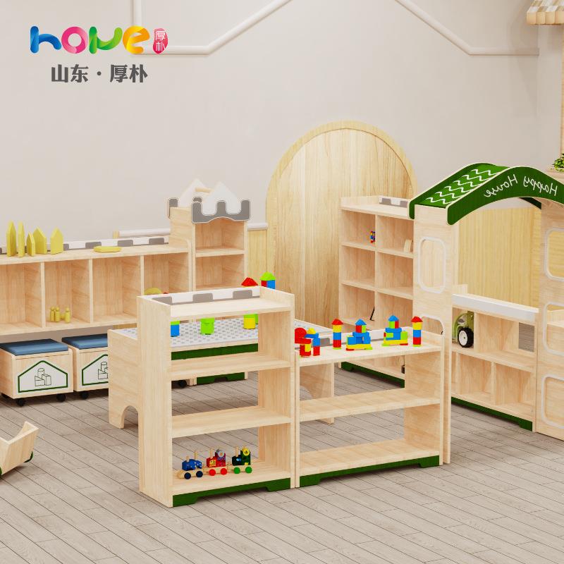 幼儿园区角组合柜子圣彼得堡系室组列班级教科学美NAH工区实木区