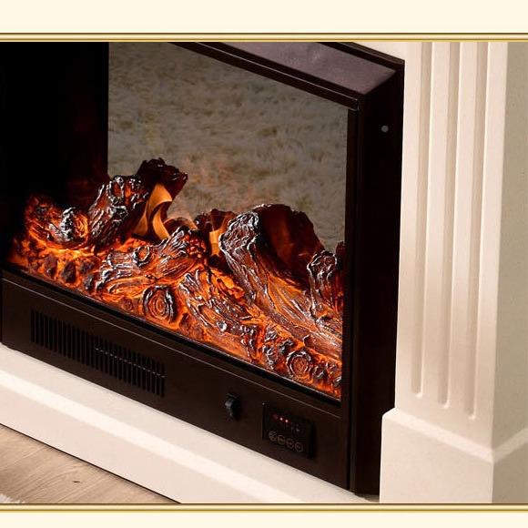 1/色1米.3WJJ欧式壁炉电视柜美式实木假火家色具取暖壁炉白深壁炉