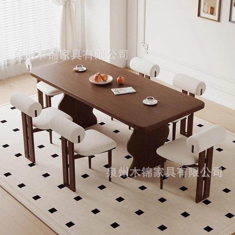 法式复古木桌家用小户木型餐中古风饭桌设计师MTA008-9白蜡原实木,商业/办公家具,餐桌椅系列,淘宝优惠券,粉丝福利购,淘宝优惠卷