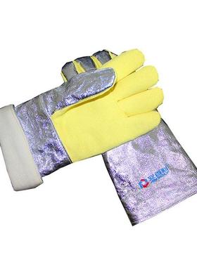 安百利AB6LS5耐高温500-度隔热手FUW套3cm7阻燃锻造铝箔芳纶手套